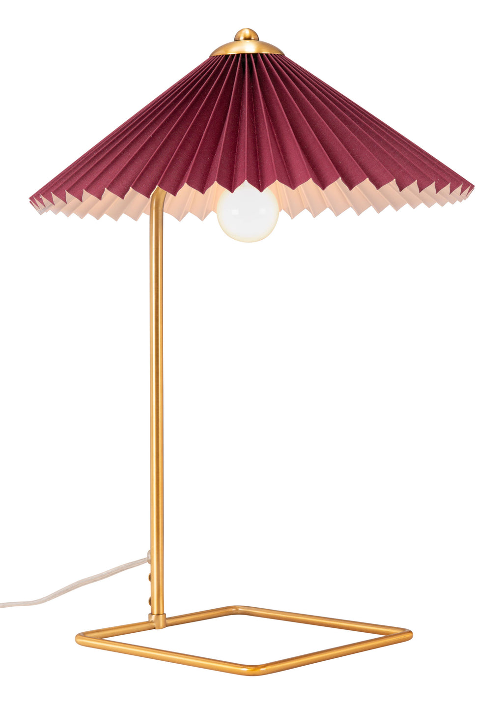 Charo Table Lamp Red & Gold -  by Carlyle Avenue
