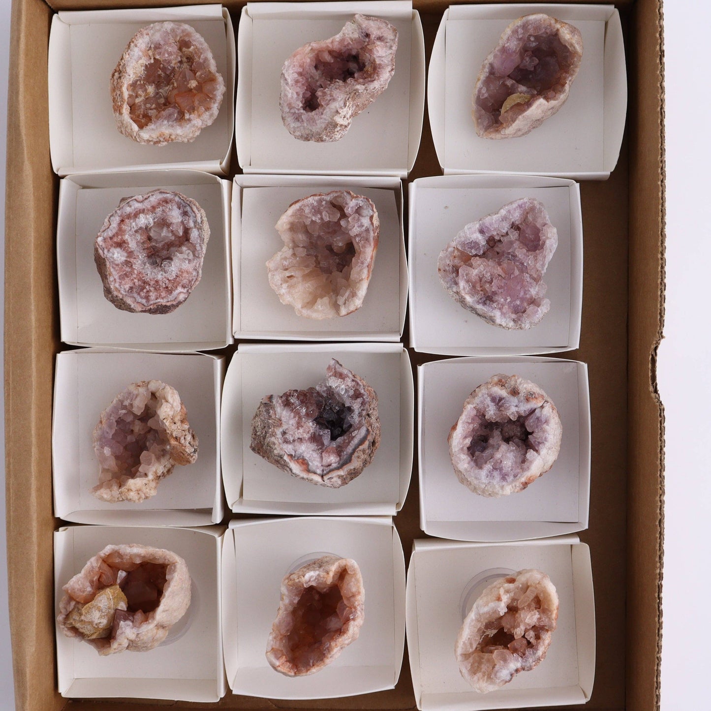 Pink Amethyst Flat of 12