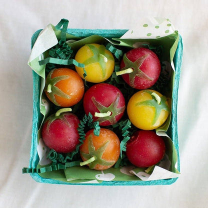 Cherry Tomato Beeswax Birthday Candles 8-count - Birthday Candles by Carlyle Avenue