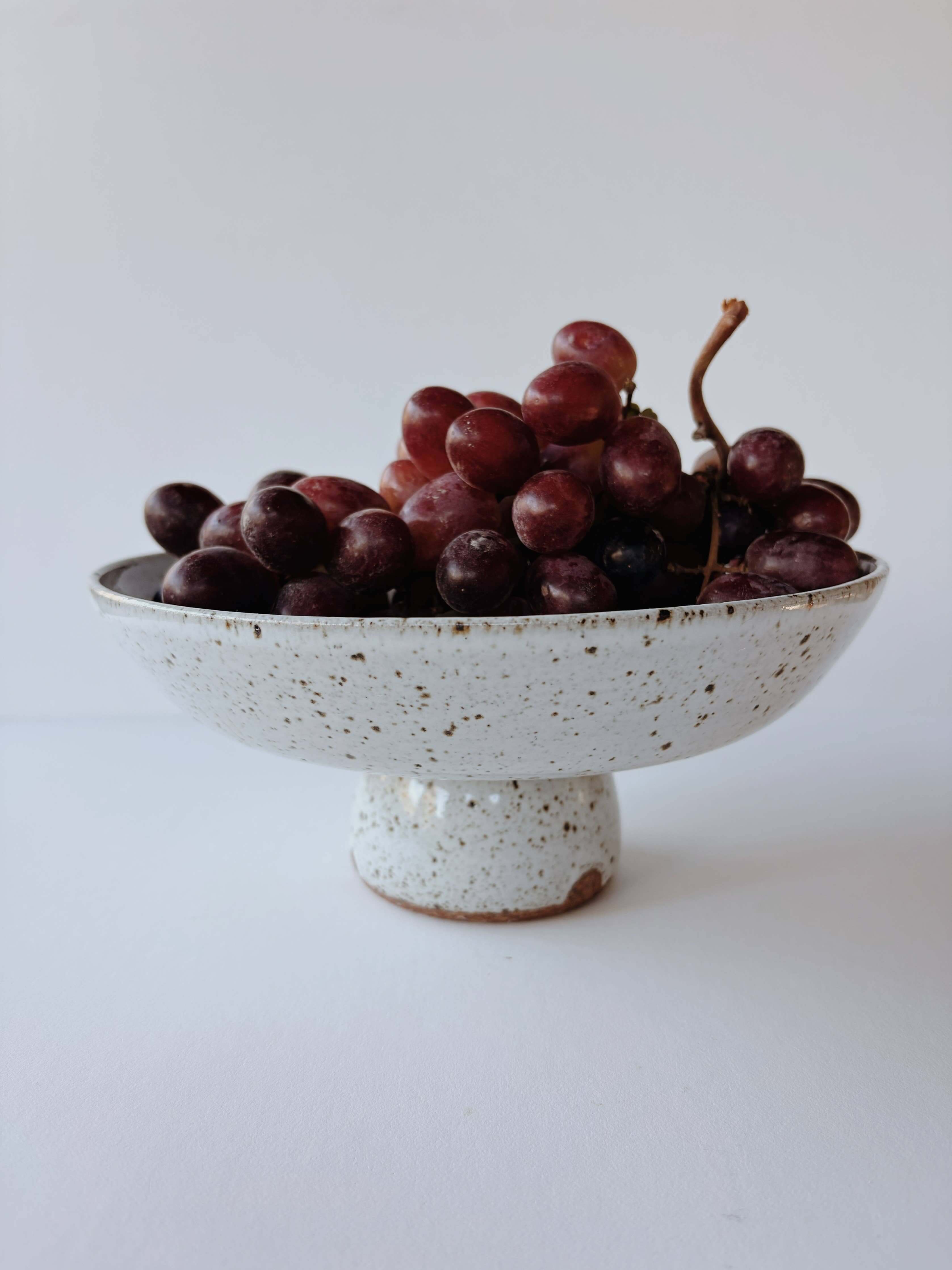 Ceramic White Footed Bowl