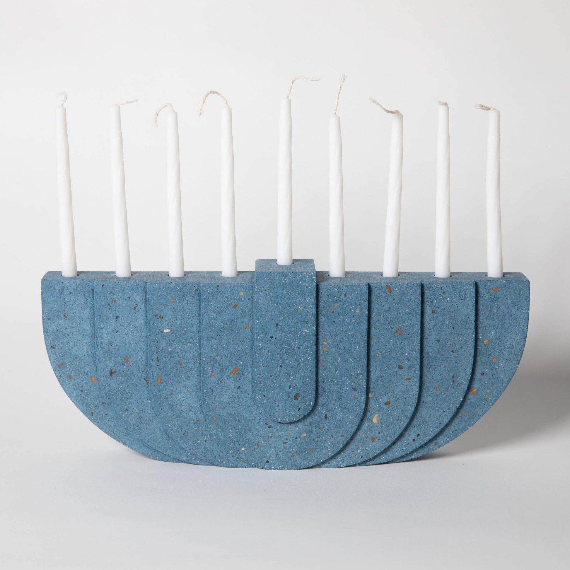 Menorahs: Black Terrazzo -  by Carlyle Avenue