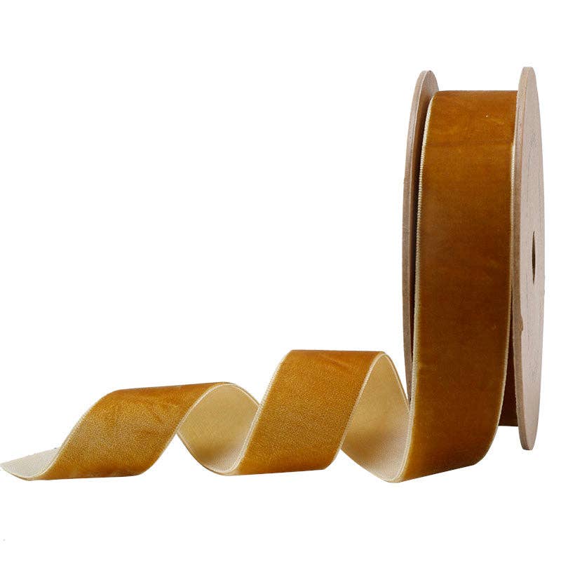 16 Colors | 1" Velvet Ribbon | 10 Yard Roll -  by Carlyle Avenue