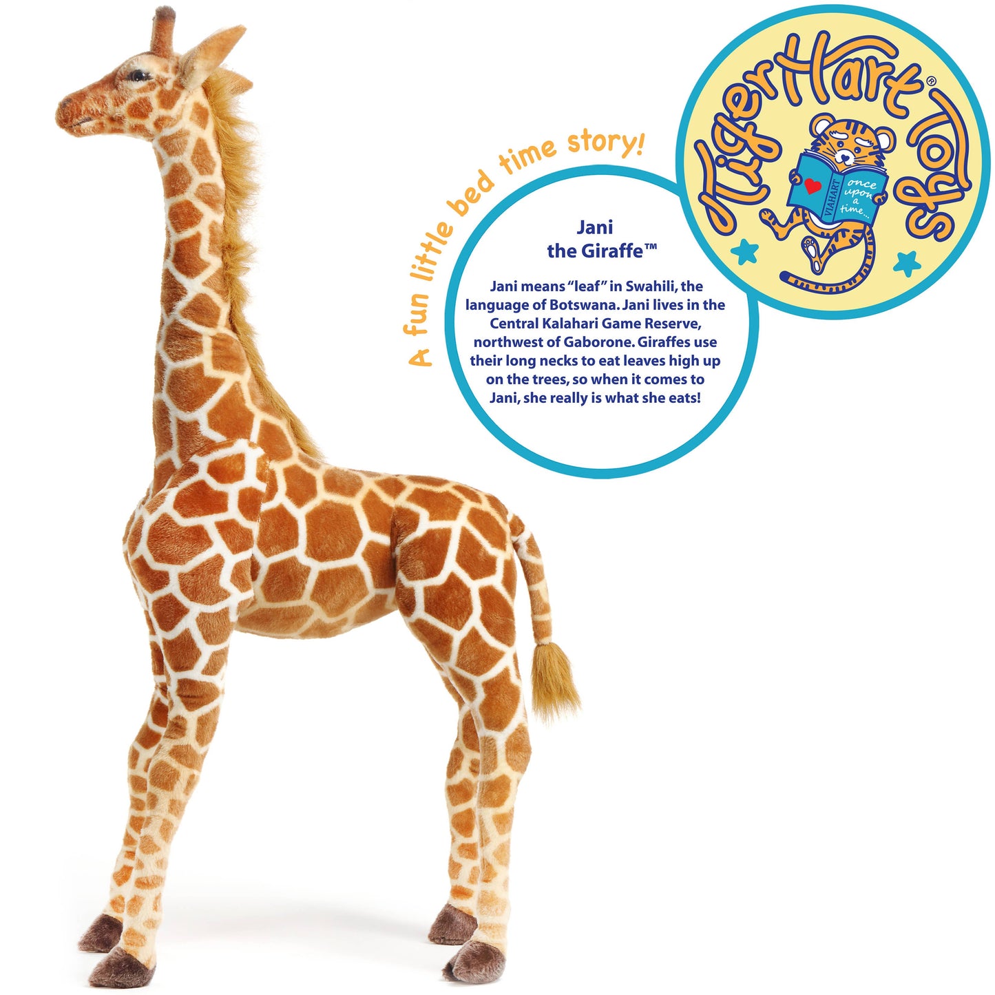 Jani The Savannah Giraffe | 52 Inch Stuffed Animal Plush