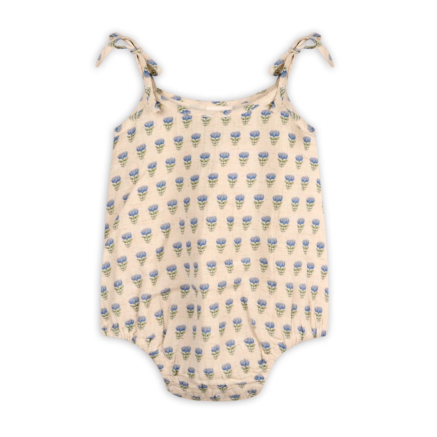 Jaipur Linen Blend Bubble Baby Romper + Headband - Kids Clothing by Carlyle Avenue