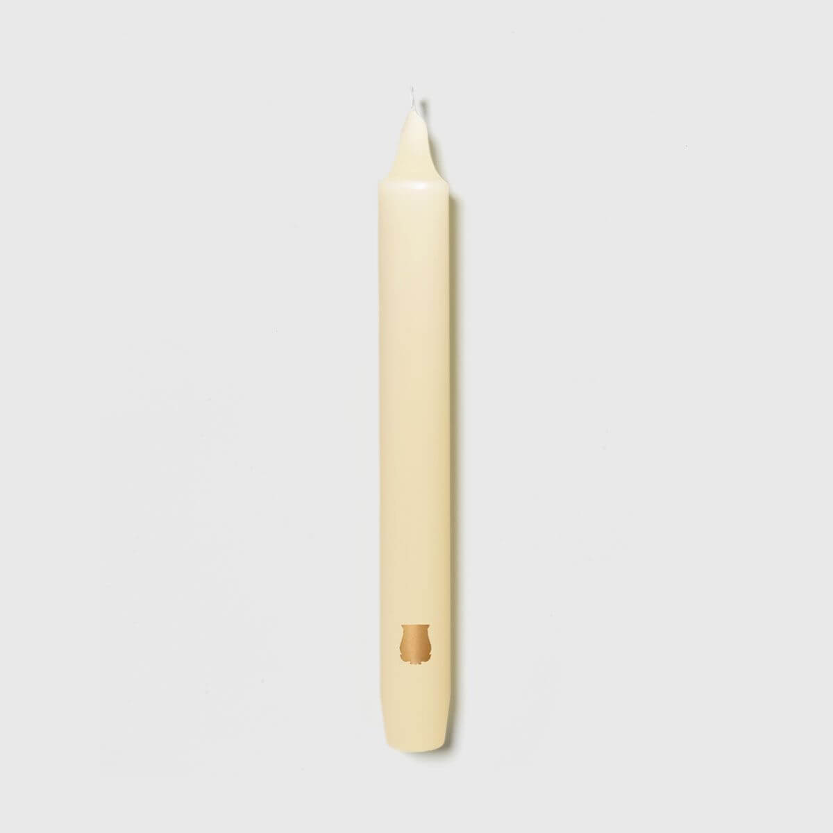 Madeleine Taper Candles - Stone in cream color, 8" x .9" size, dripless and smokeless, perfect for elegant lighting.