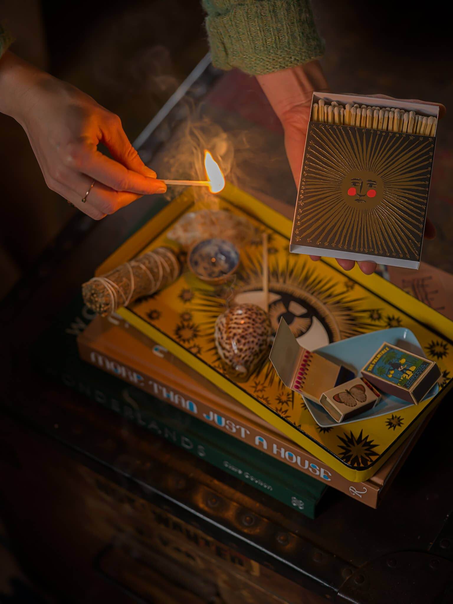 Sun Ray Matches | Square - Safety Matches - Matches by Carlyle Avenue