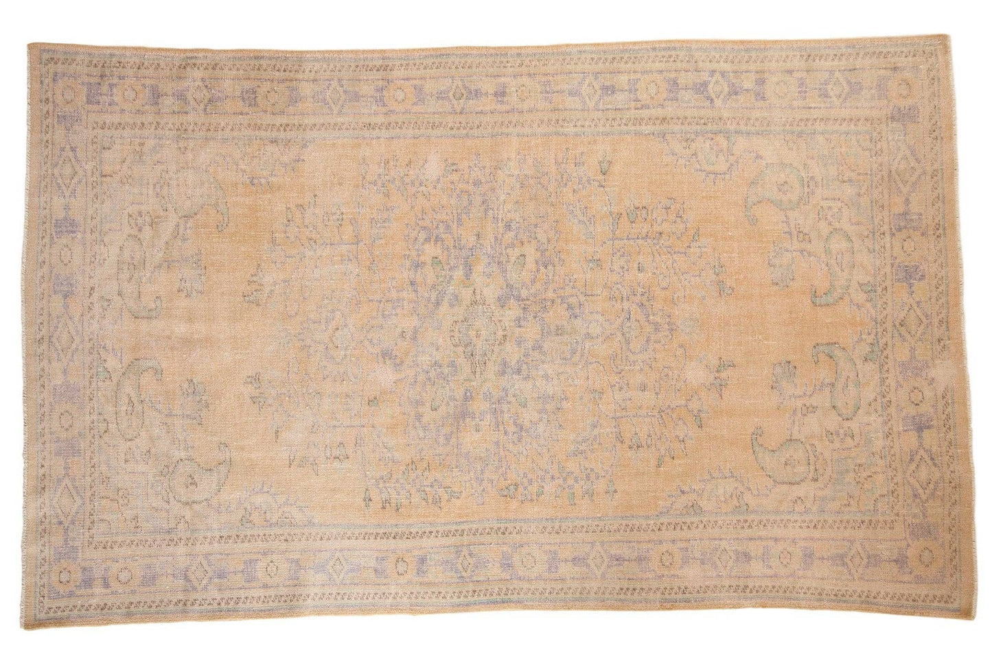 6x10 Vintage Distressed Oushak Carpet