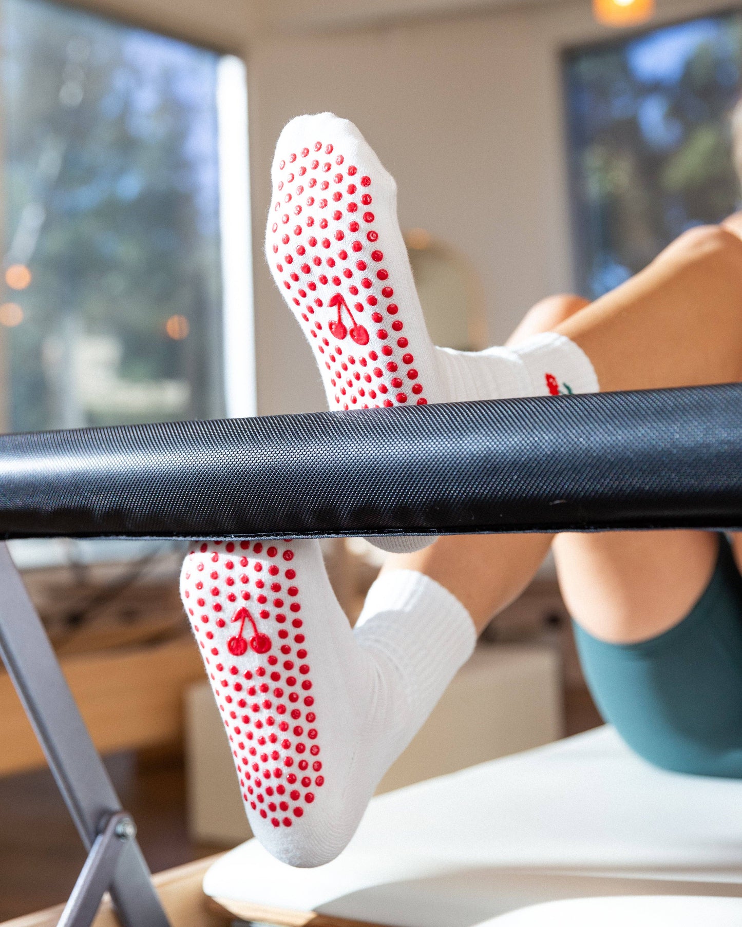 The Cherry Grip Socks -  by Carlyle Avenue