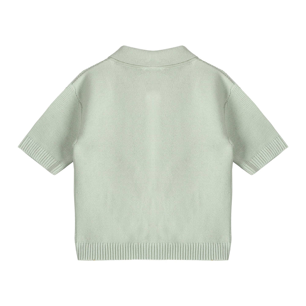 Palm Trees Embroidered Baby Shirt & Shorts Set (Organic)