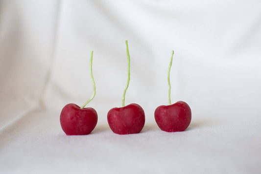 Beeswax Cherry Birthday Candles -  by Carlyle Avenue