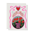 Ribbons and Roses greeting card - Greeting Cards by Carlyle Avenue