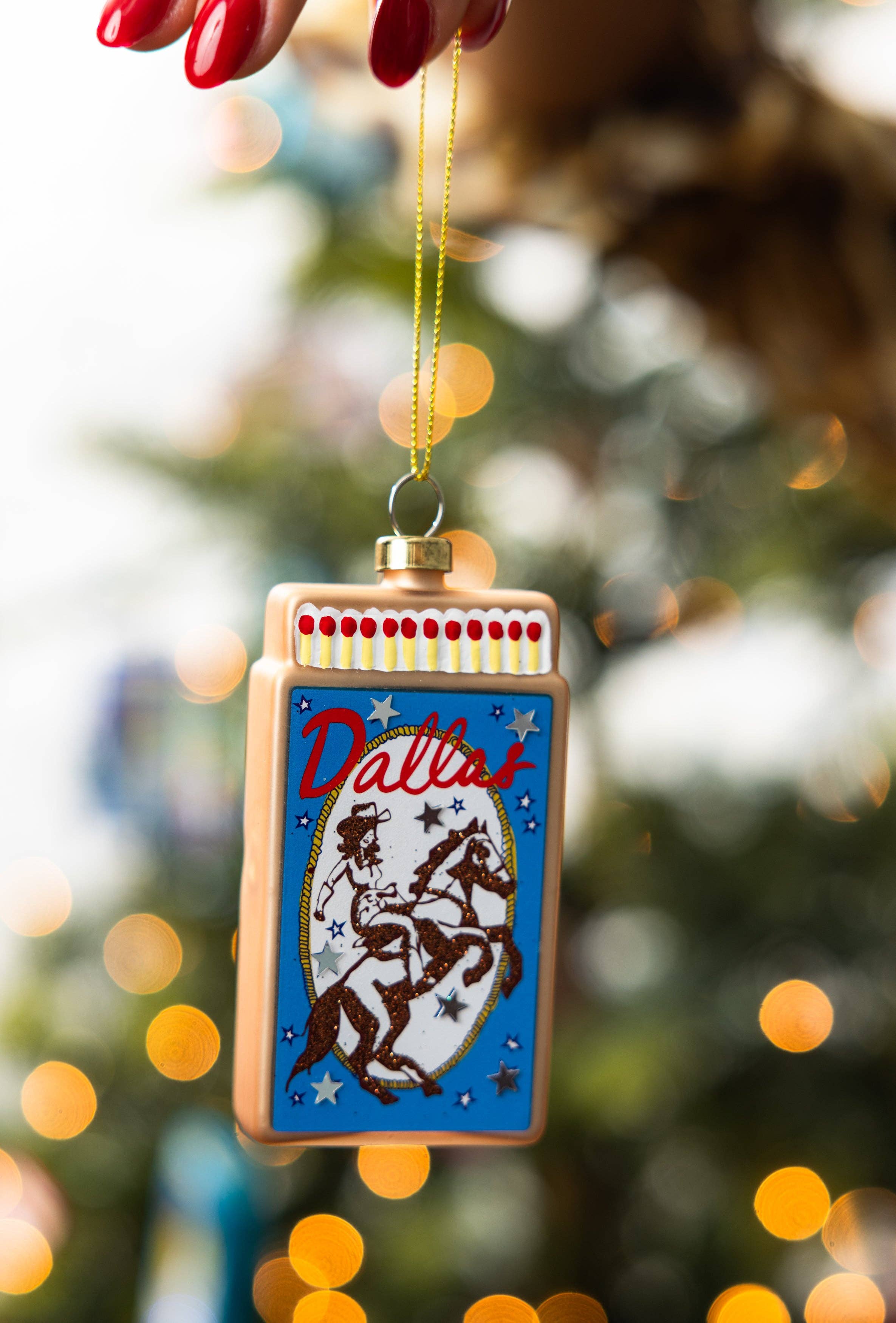 Matchbook Ornament - Dallas -  by Carlyle Avenue