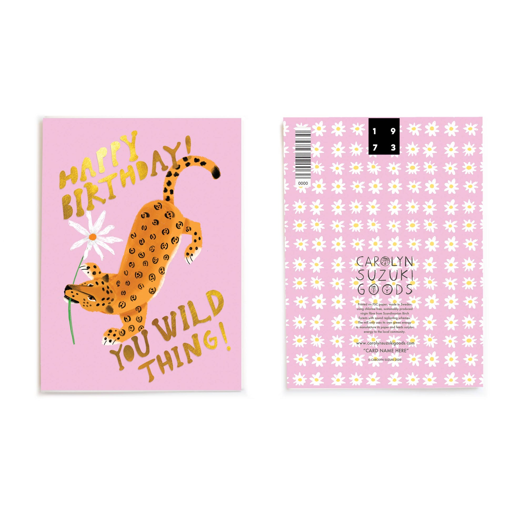 WILD CHILD - Birthday Card -  by Carlyle Avenue