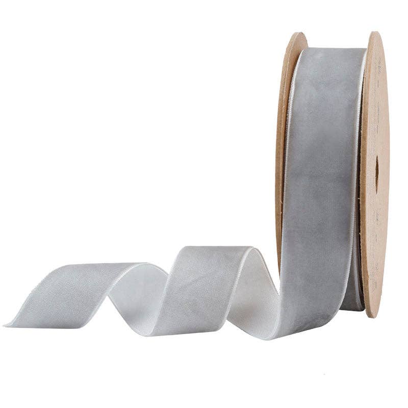 16 Colors | 1" Velvet Ribbon | 10 Yard Roll -  by Carlyle Avenue