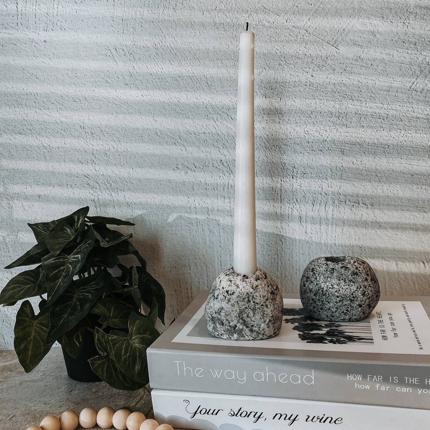 Natural Stone Candle Holder