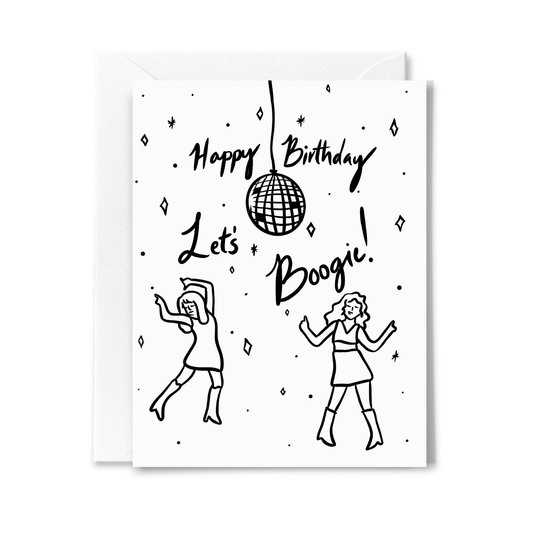 Let's Boogie Birthday Card