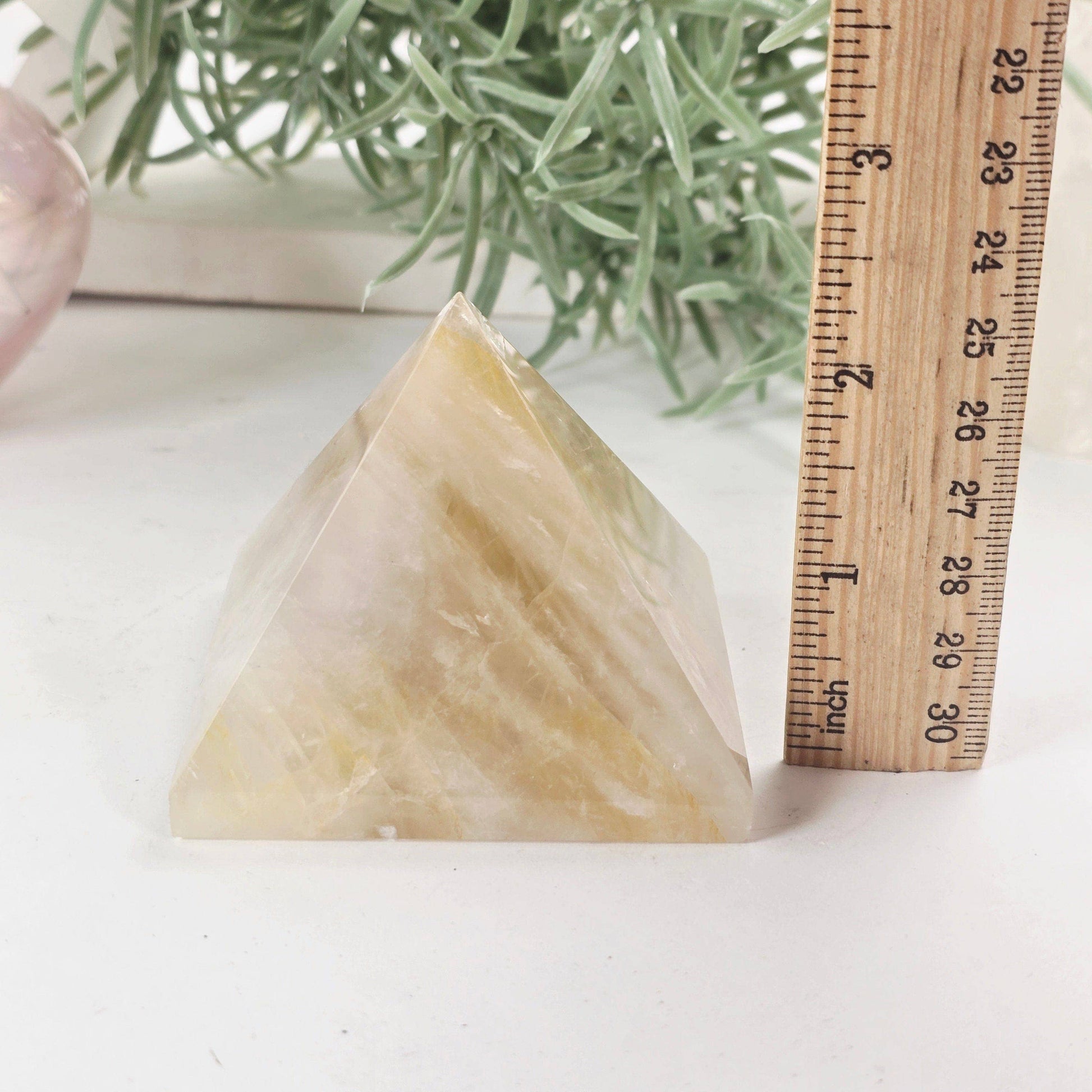 Golden Healer Crystal Pyramid - One-of-a-Kind - Decorative Accessories by Carlyle Avenue