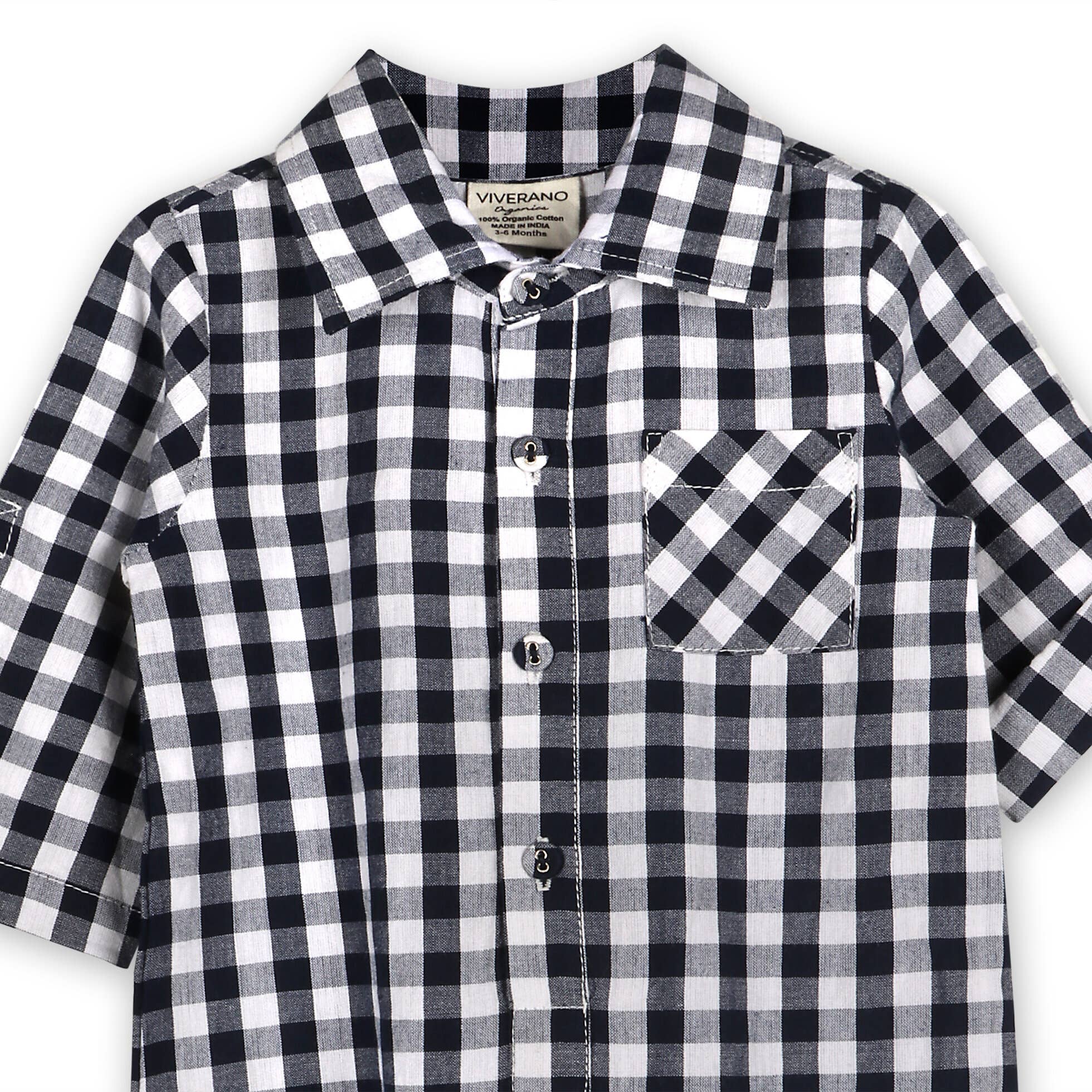 Cambridge Gingham Baby Romper (Organic Cotton)