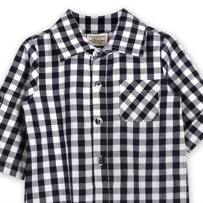 Cambridge Gingham Baby Romper (Organic Cotton)