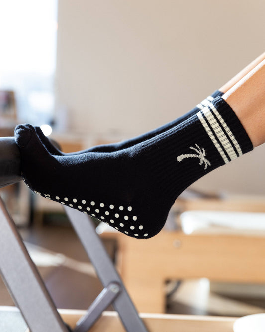 The Palm Grip Socks - Black -  by Carlyle Avenue