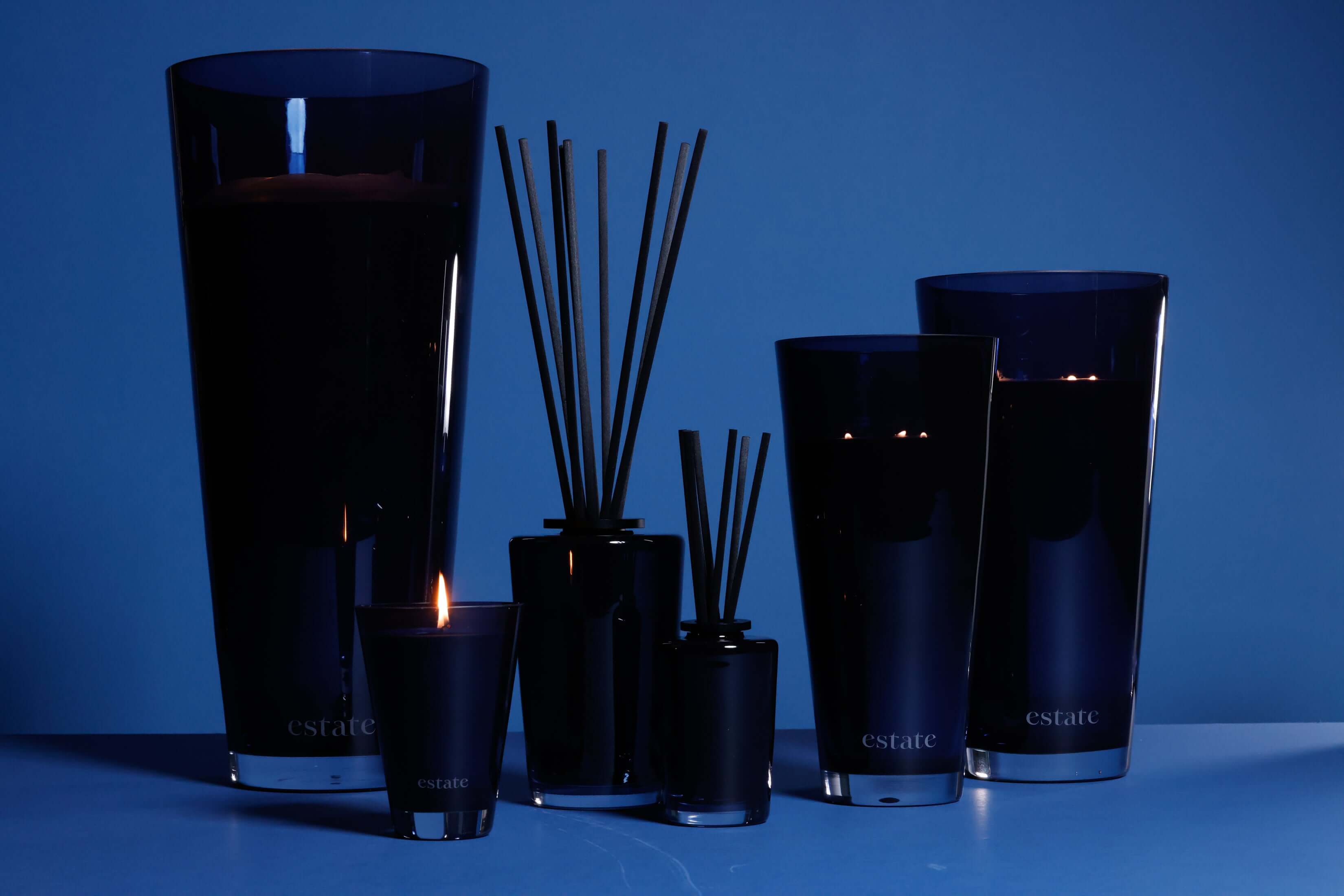 Estate Candle Collection - Navy Blue - Agave - Candles by Carlyle Avenue