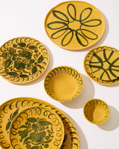 Amalfi Dinner Plate Mustard - 10.6" Diameter
