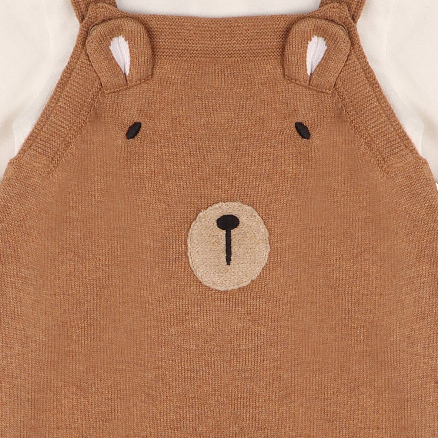 Bear Sweater Knit Baby Overall & Bodysuit Set (Organic)