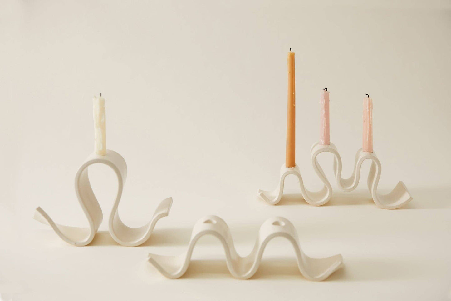 Wyn Candelabra, Cream -  by Carlyle Avenue