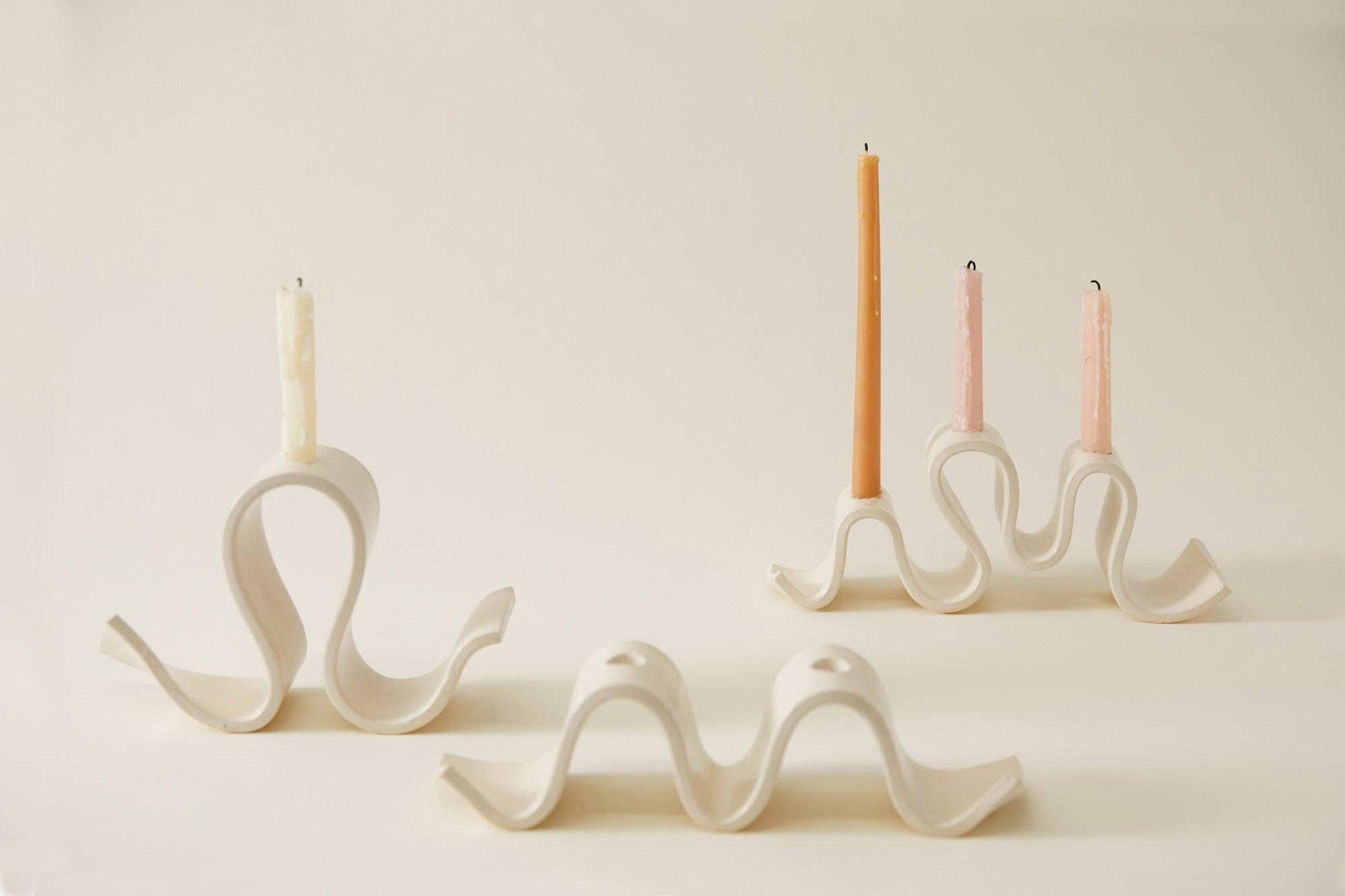 Wyn Candelabra, Cream -  by Carlyle Avenue