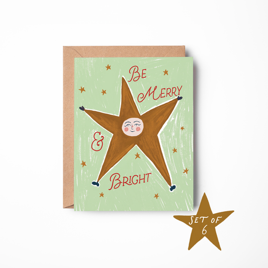 Be Merry & Bright Card - Box Set of 6