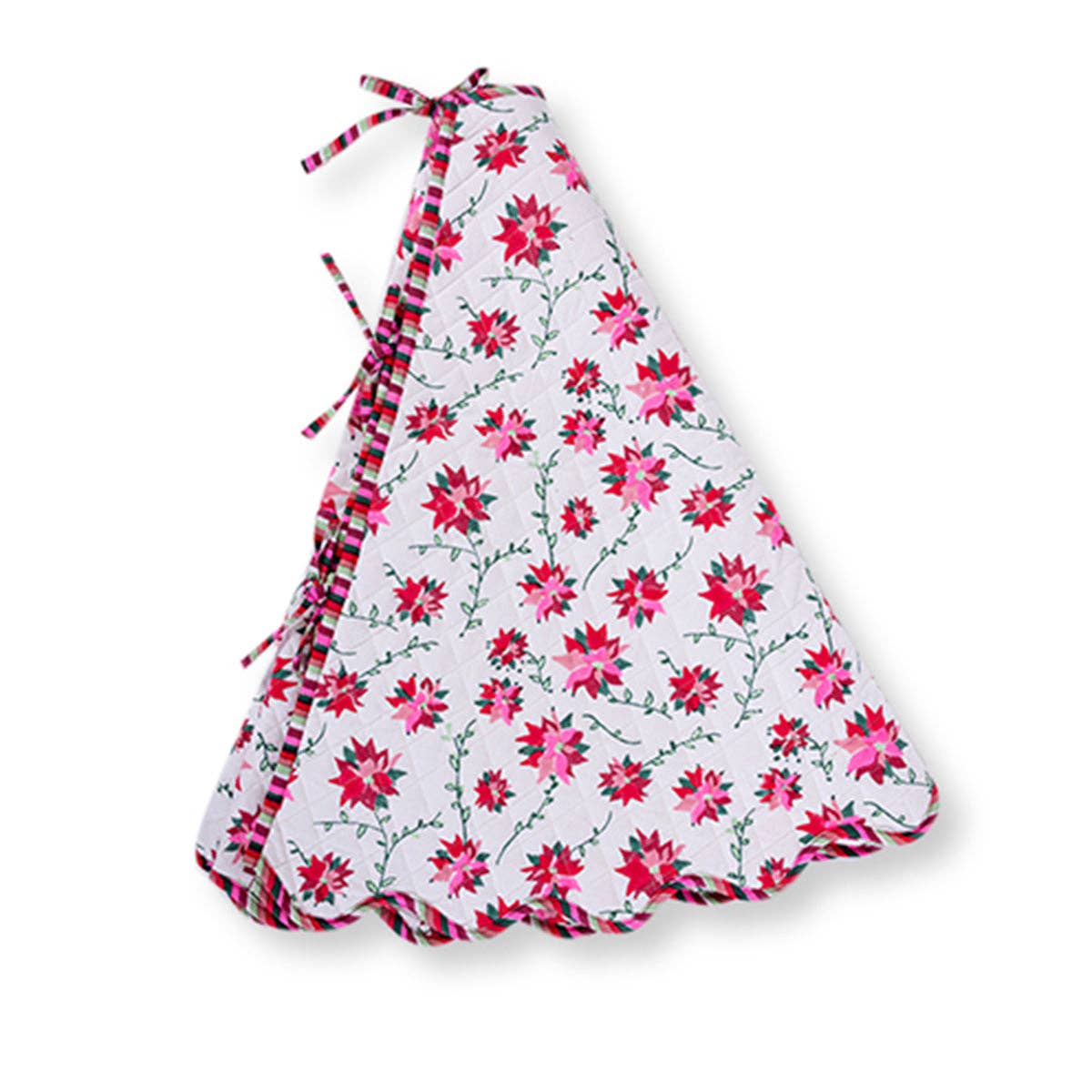 Poinsettia Tree Skirt -  by Carlyle Avenue