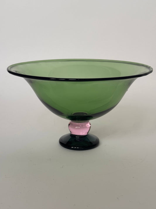 Fruit Bowl, Green/Pink/Clear