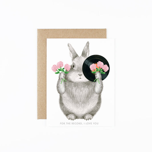 For The Record Love Card - Greeting Cards by Carlyle Avenue