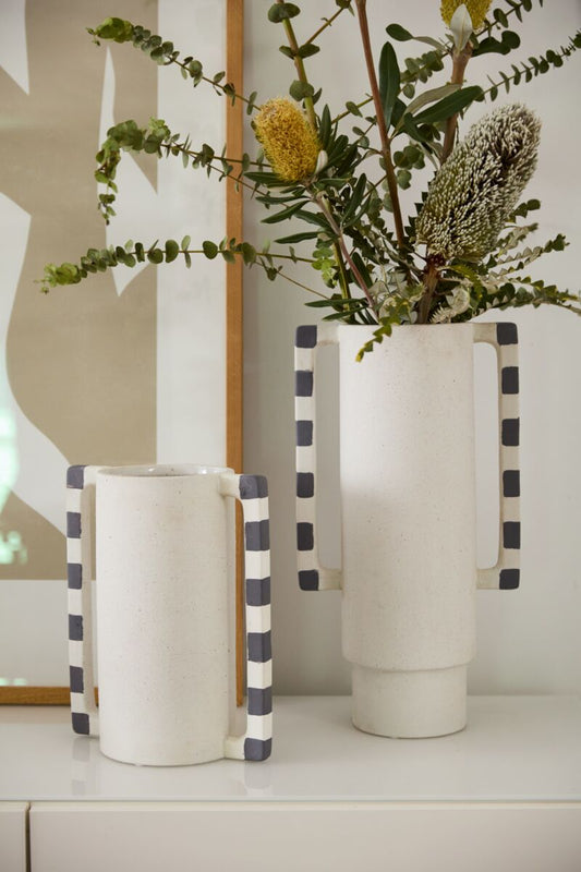 Milos Striped Vase - Vases by Carlyle Avenue