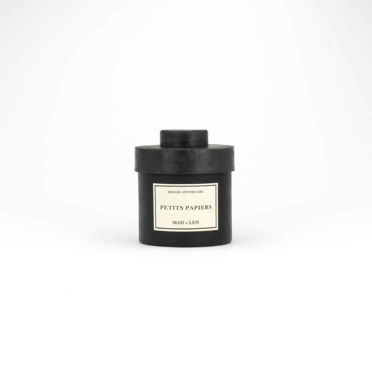 Bougie Apothicaire Petite - Petits Papiers / Black Wax - Candles by Carlyle Avenue