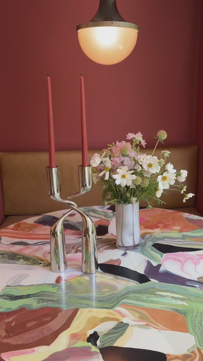 Liaison Candle Holder - Polished Nickel