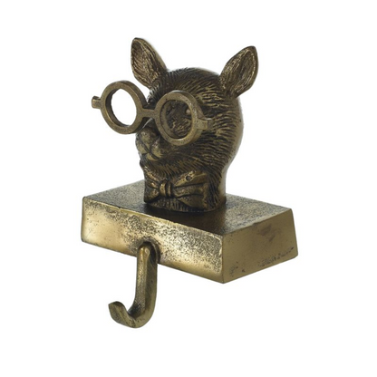 Antique Gold Animal Stocking Holders - Christmas Decor by Carlyle Avenue