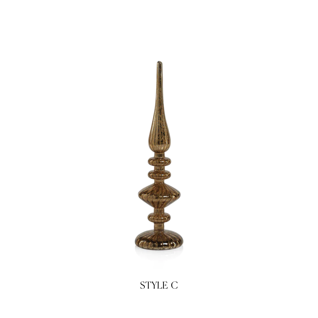 Decorative LED Finial - Antique Gold