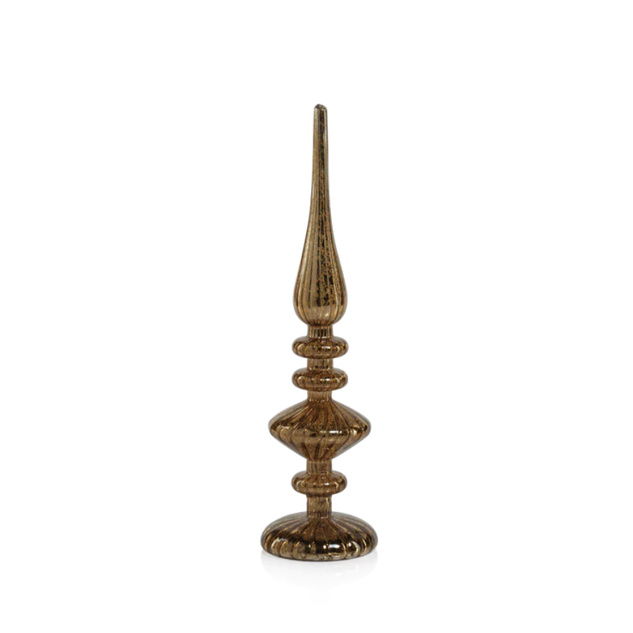 Decorative LED Finial - Antique Gold - Christmas Decor by Carlyle Avenue