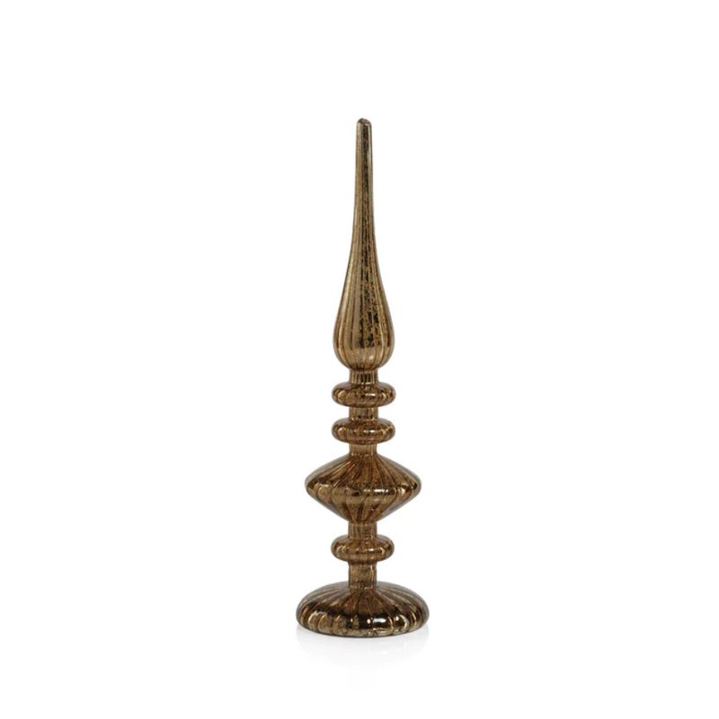 Decorative LED Finial - Antique Gold - Christmas Decor by Carlyle Avenue