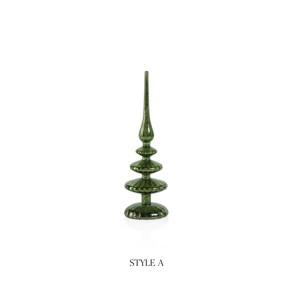 Decorative LED Finial - Green - Christmas Decor by Carlyle Avenue