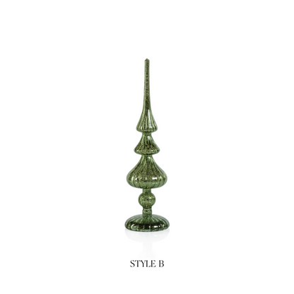 Decorative LED Finial - Green - Christmas Decor by Carlyle Avenue