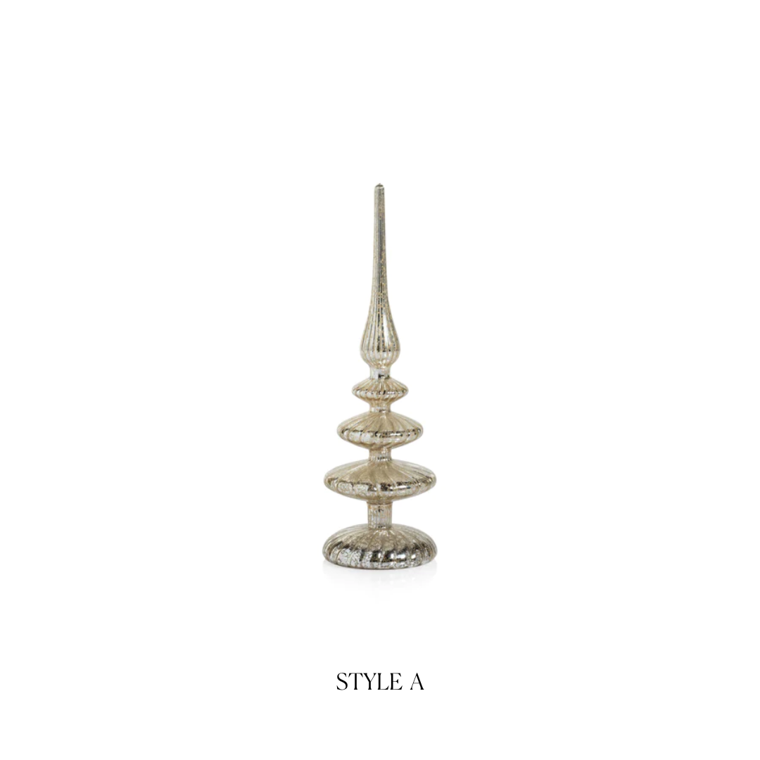 Decorative LED Finial - Antique Silver