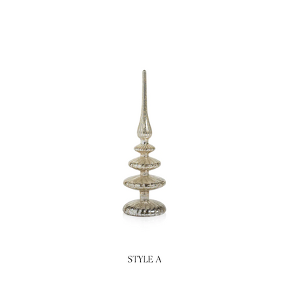 Decorative LED Finial - Antique Silver - Christmas Decor by Carlyle Avenue
