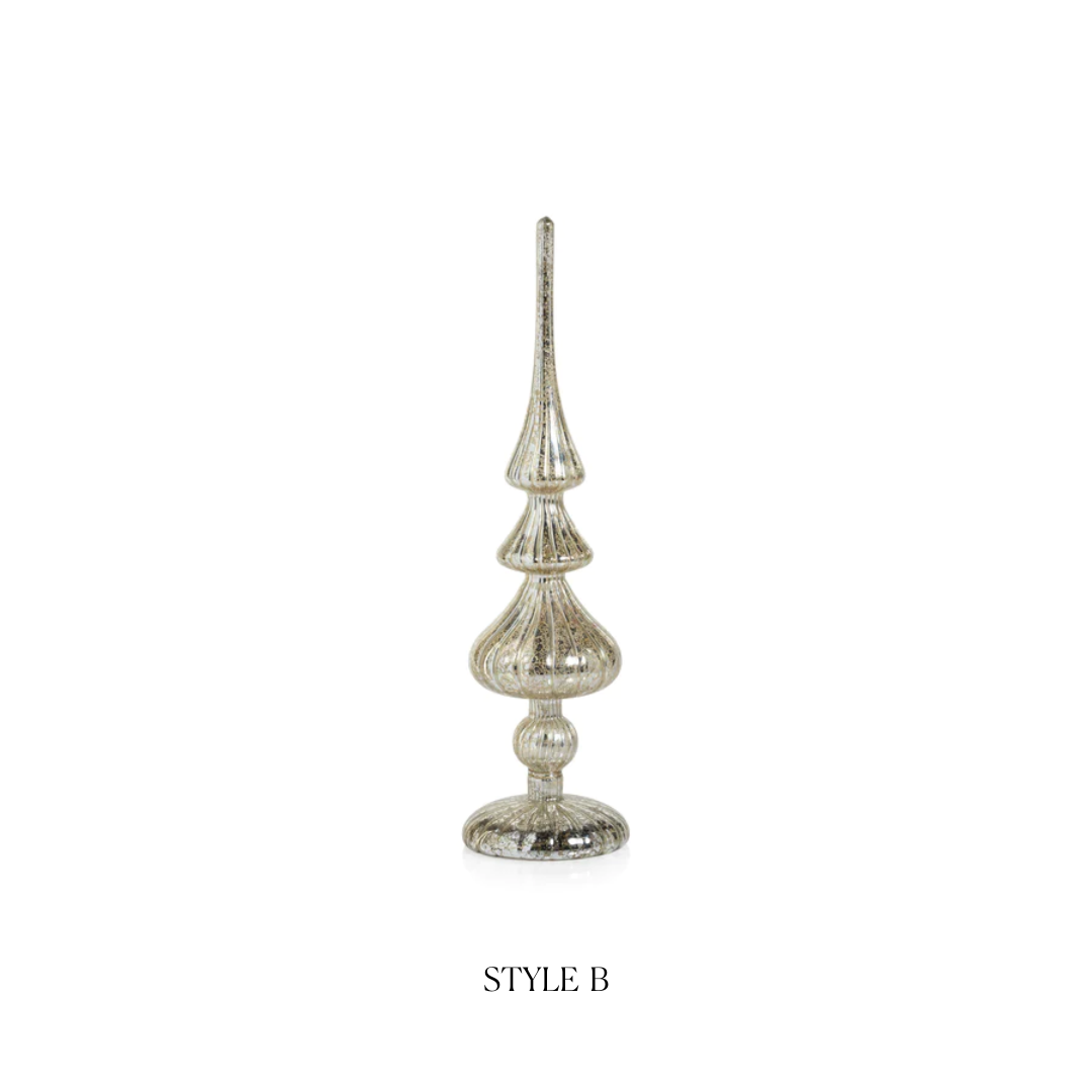 Decorative LED Finial - Antique Silver