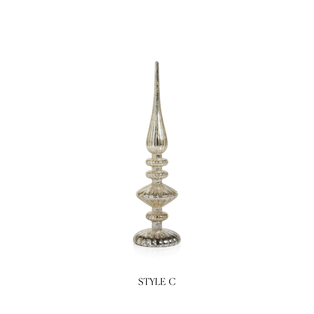 Decorative LED Finial - Antique Silver