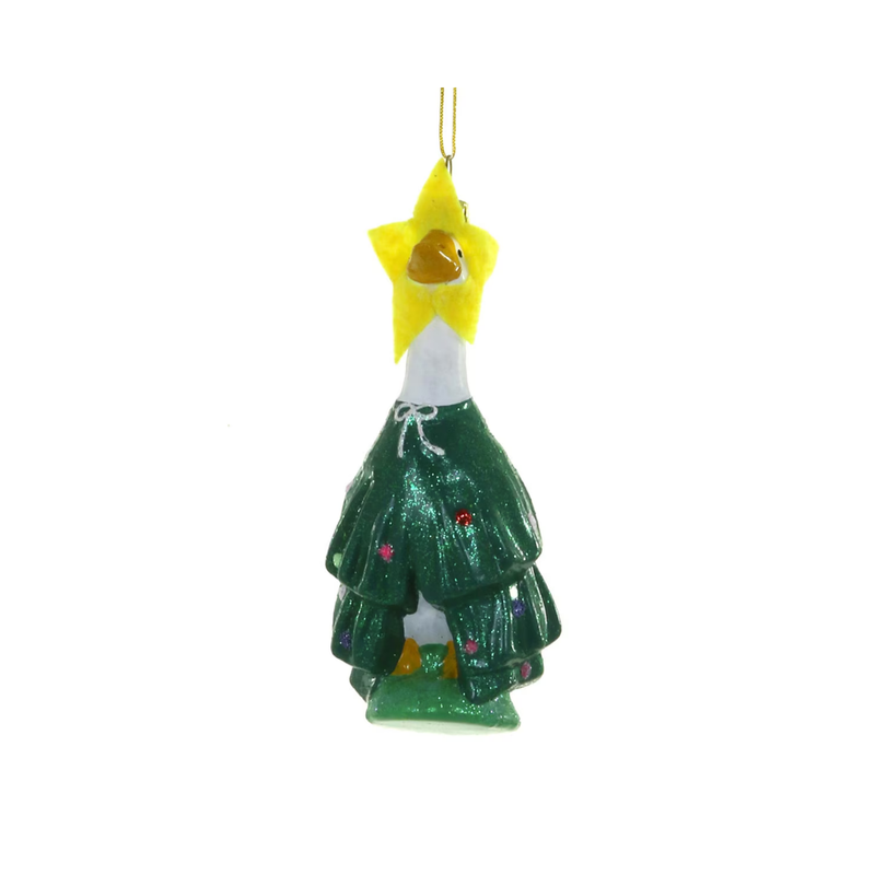 Porch Goose Christmas Tree Ornament