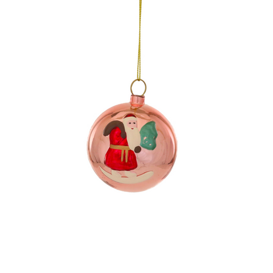 Santa Bauble Ornament - Ornaments by Carlyle Avenue