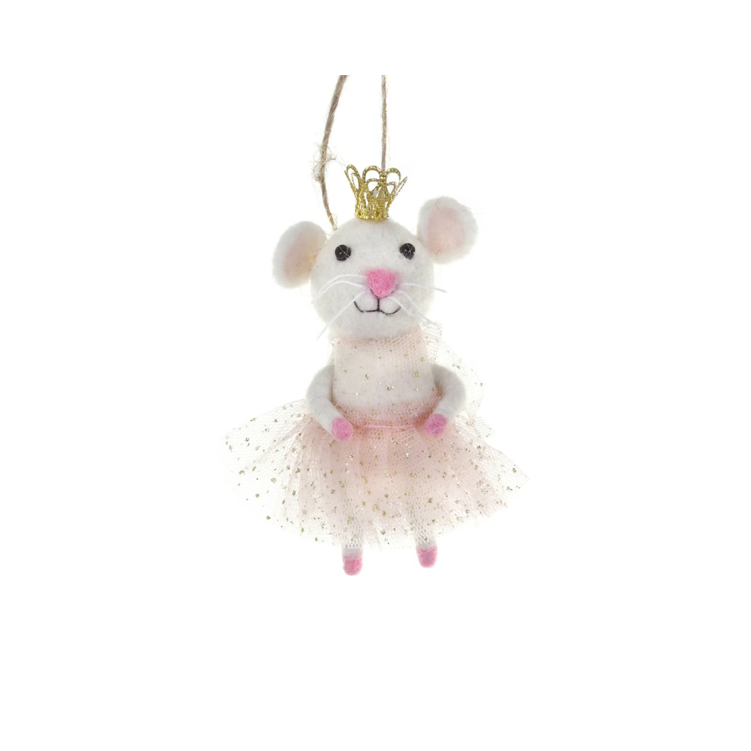 Ballerina Mouse Ornament