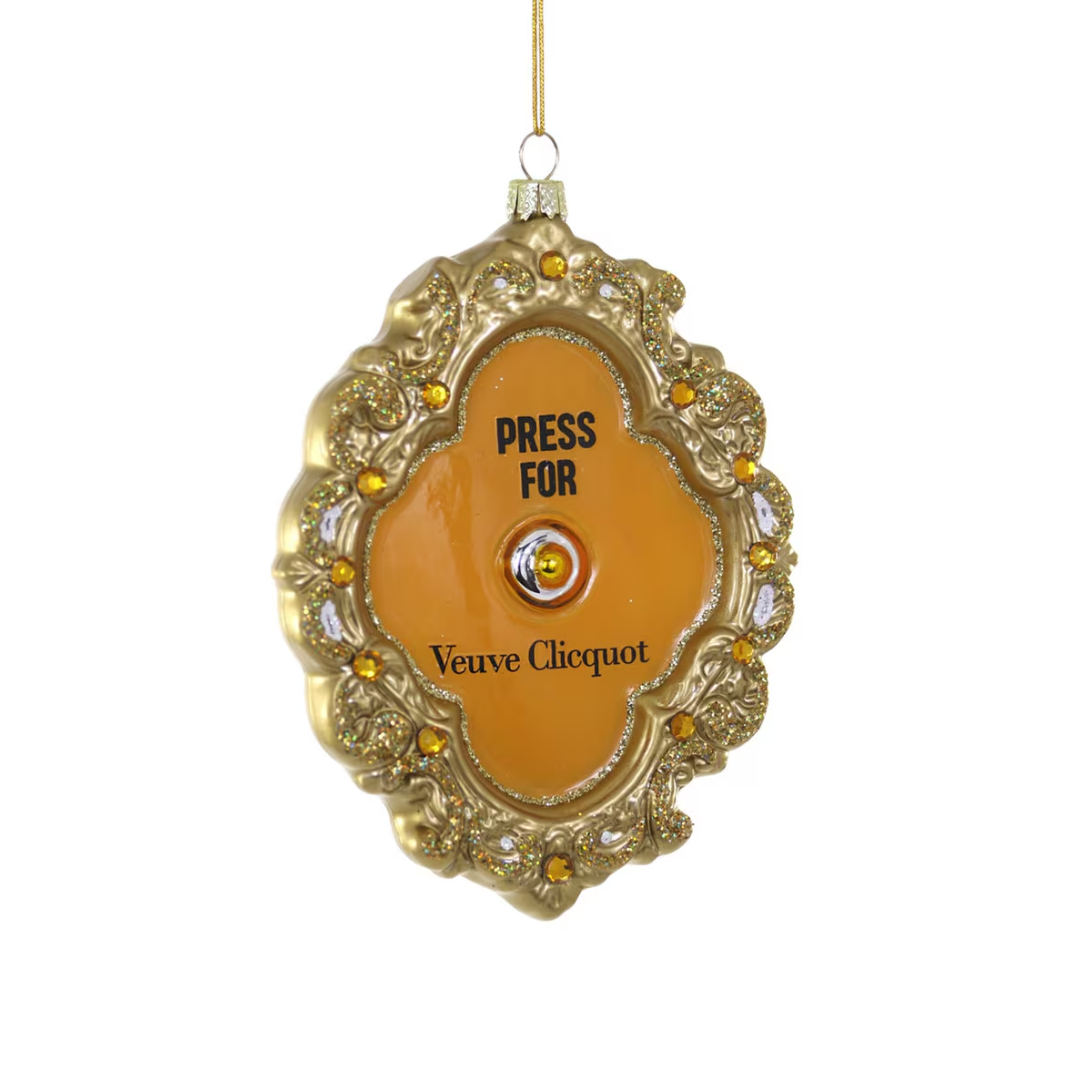 Press For French Champagne Ornament